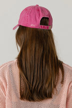 Pinky & Kamal Hibiscus Cap Washed Pink