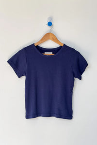 POINTELLE BABE TEE | NAVY