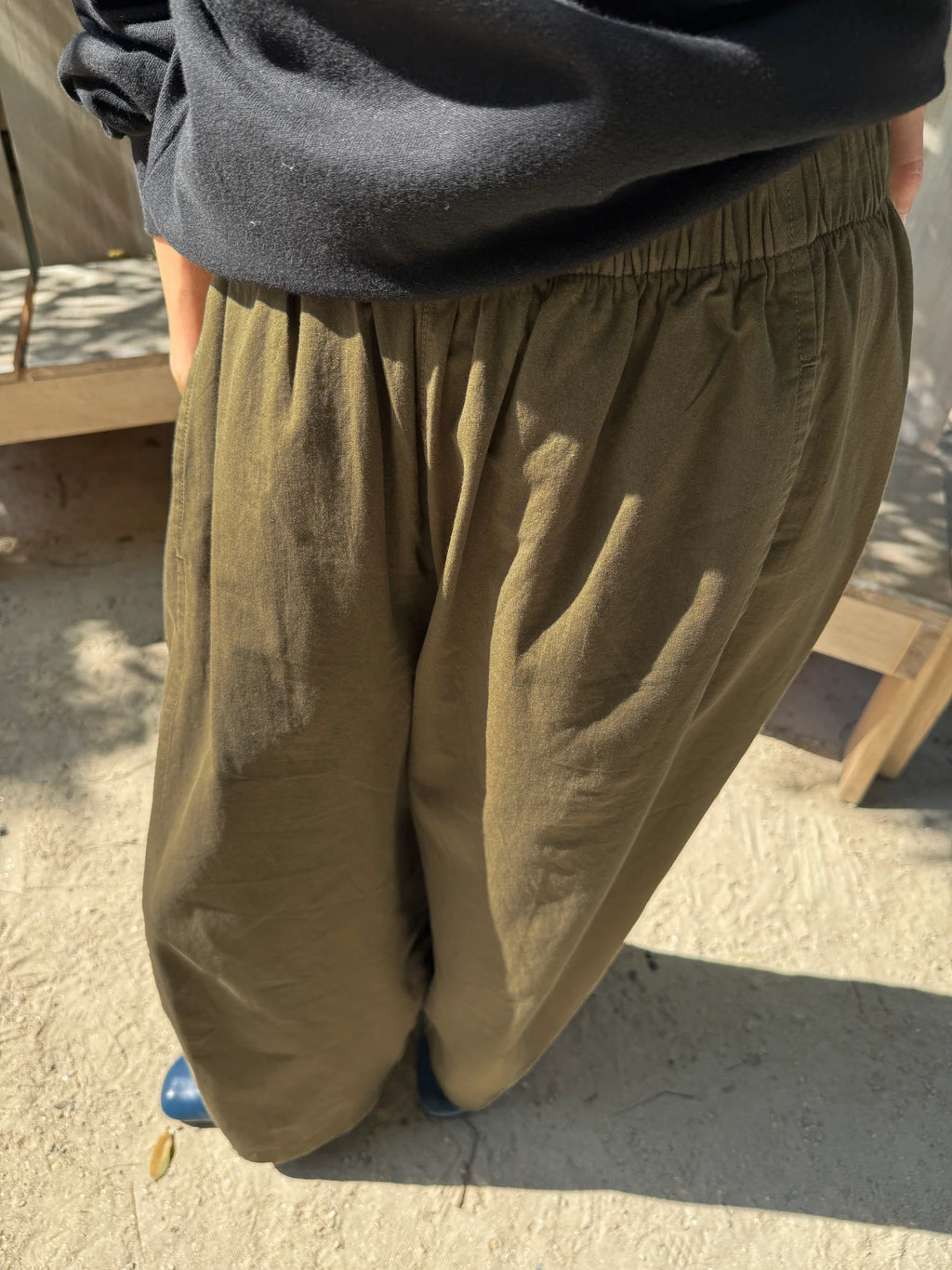 Le Bon Shoppe Parachute Pants Olive
