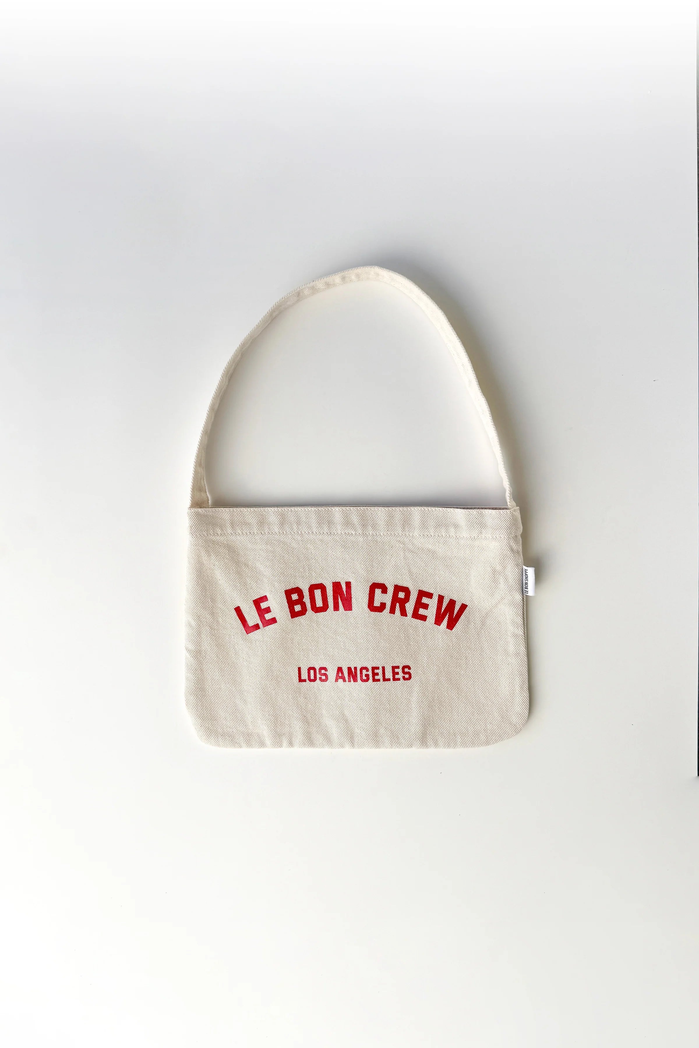 PETITE HAPPY CARRY BAG | NATUREL + RED
