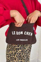 Le Bon Shoppe Petite Happy Carry Bag Umber & White