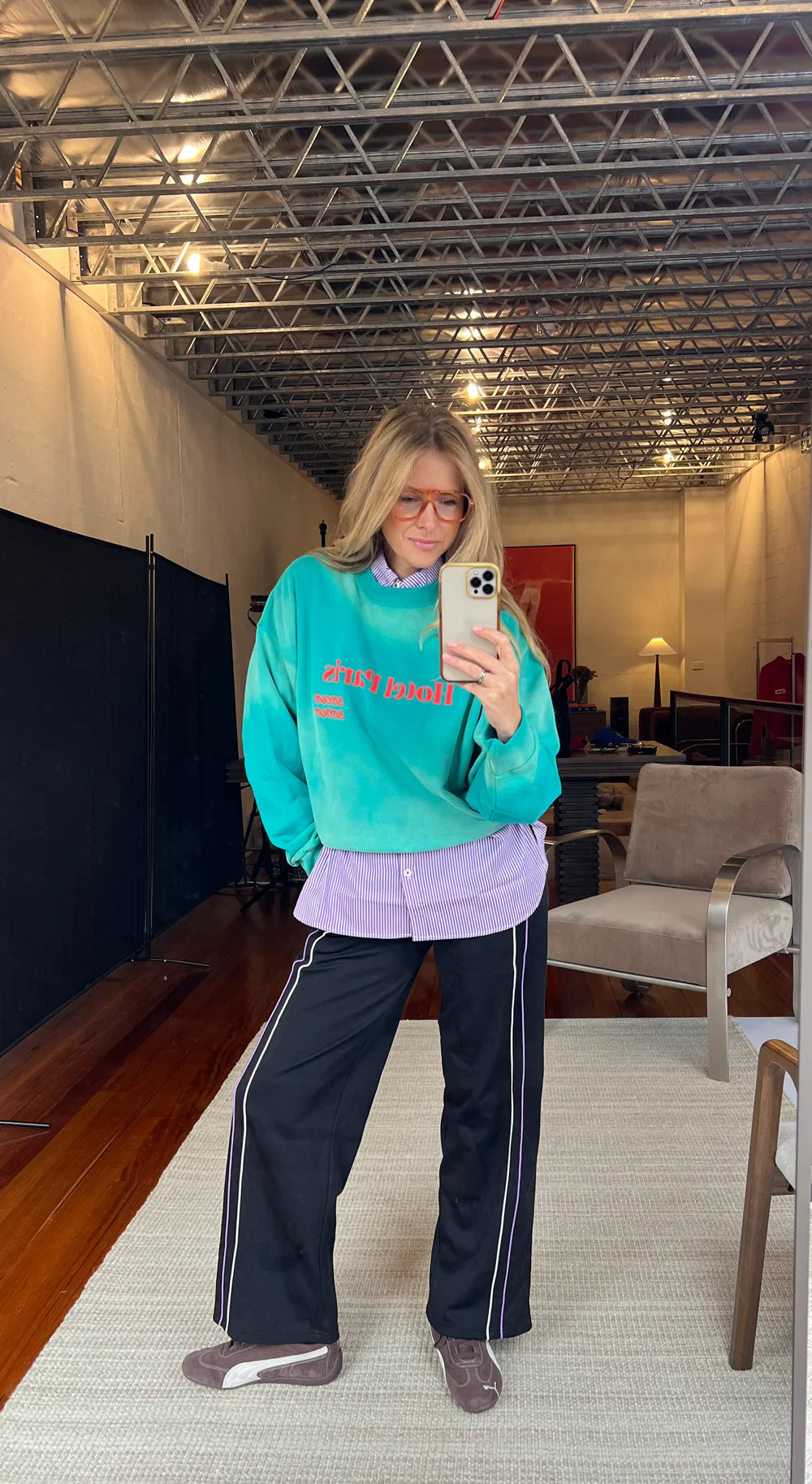 HOTEL PARIS SWEATSHIRT | WASHED OCEAN