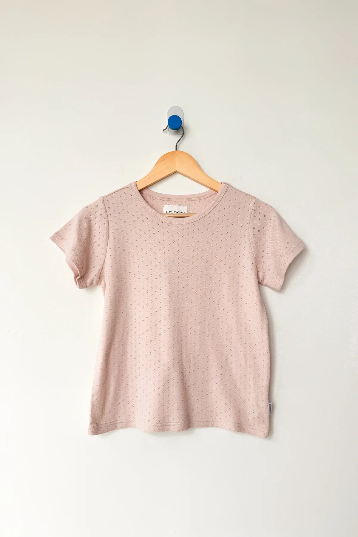 POINTELLE BABE TEE | BABY PINK