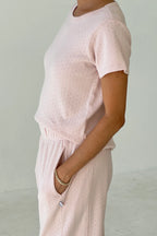 Le Bon Shoppe Pointelle Babe Tee Baby Pink