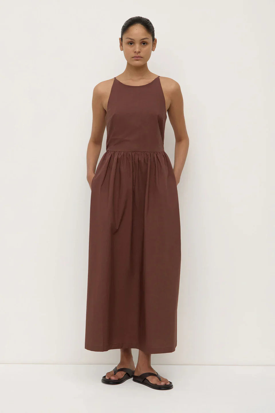 POSIE MIDI DRESS | ESPRESSO