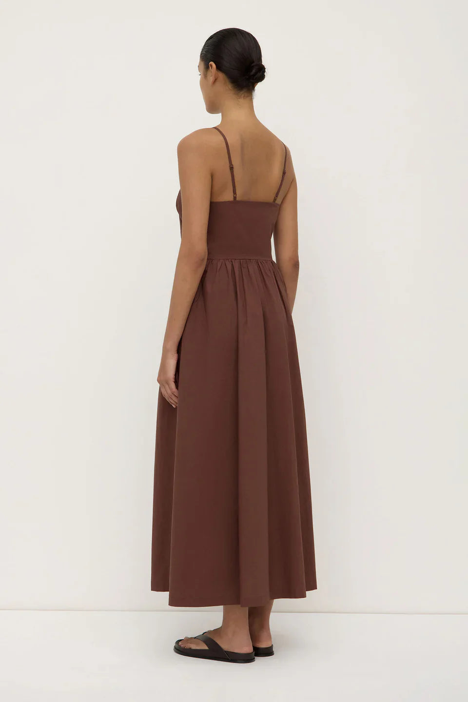 POSIE MIDI DRESS | ESPRESSO
