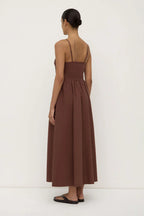 POSIE MIDI DRESS | ESPRESSO