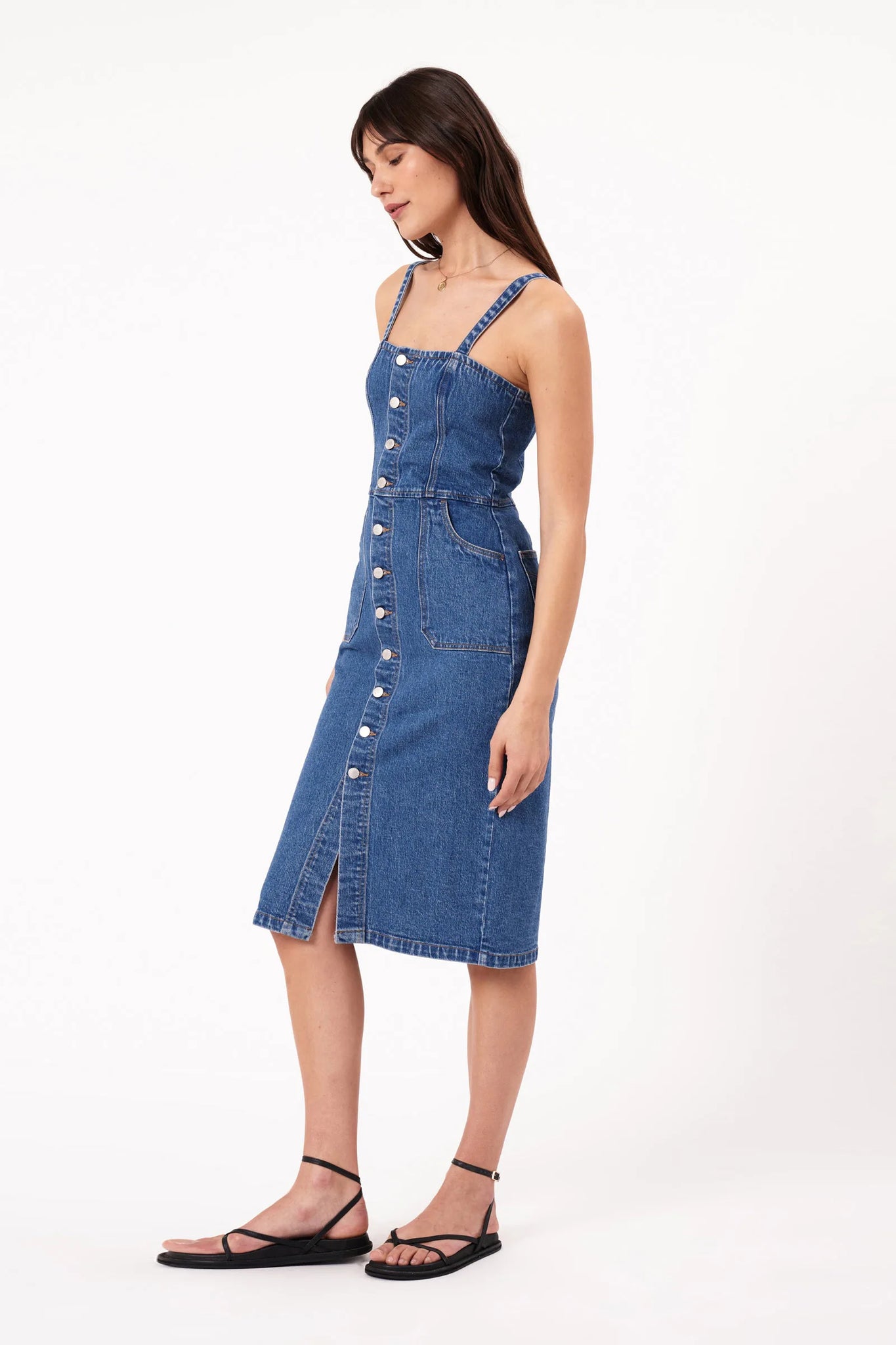 VENICE DRESS | ORGANIC VINTAGE BLUE