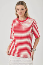 OFF DUTY TEE | CANDY STRIPES