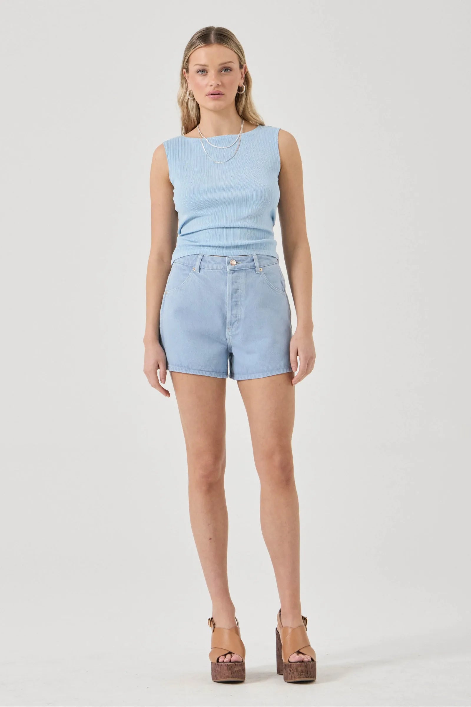 SHELL TANK RIB | BLUE HEAVAN