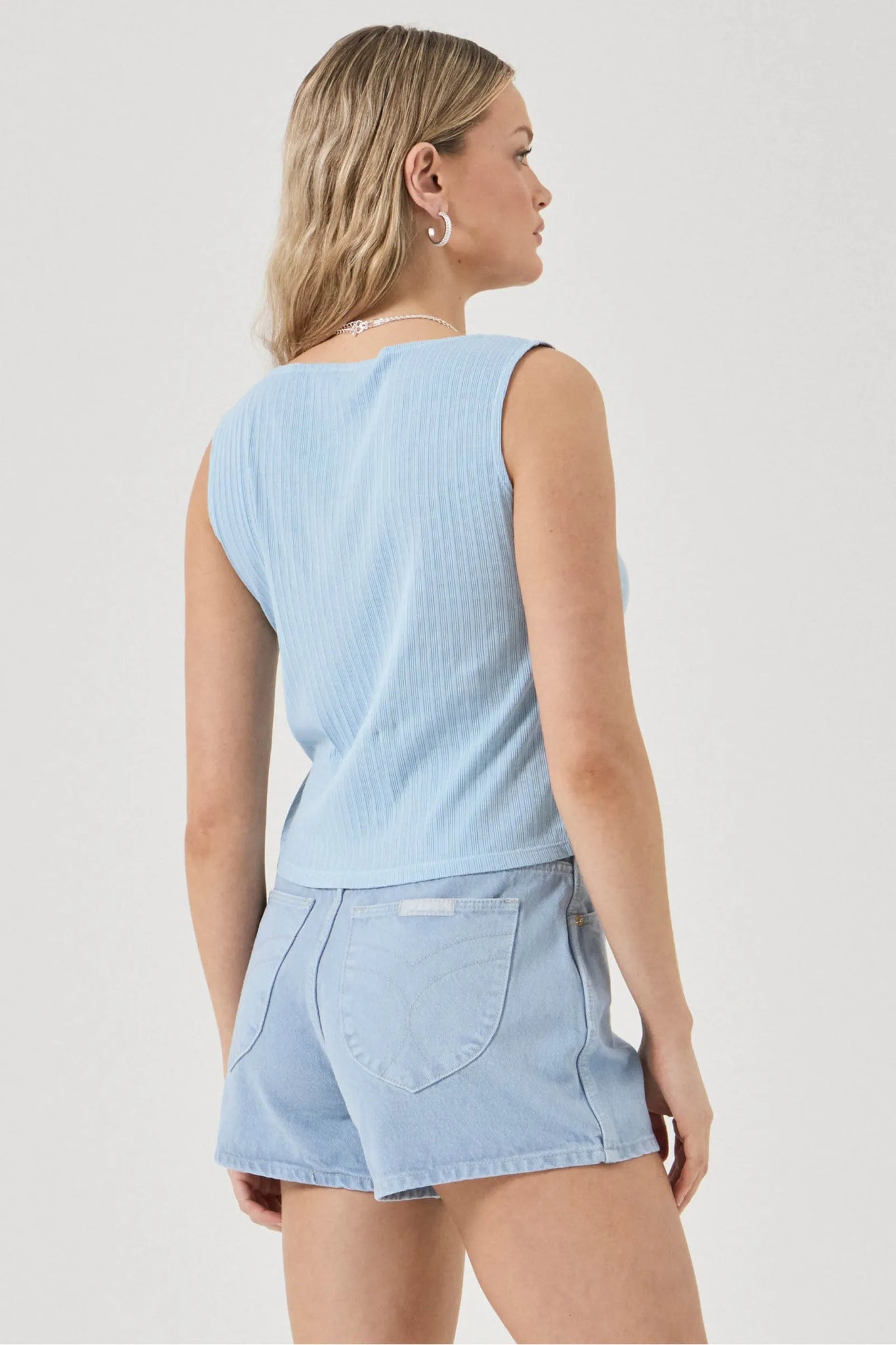 SHELL TANK RIB | BLUE HEAVAN