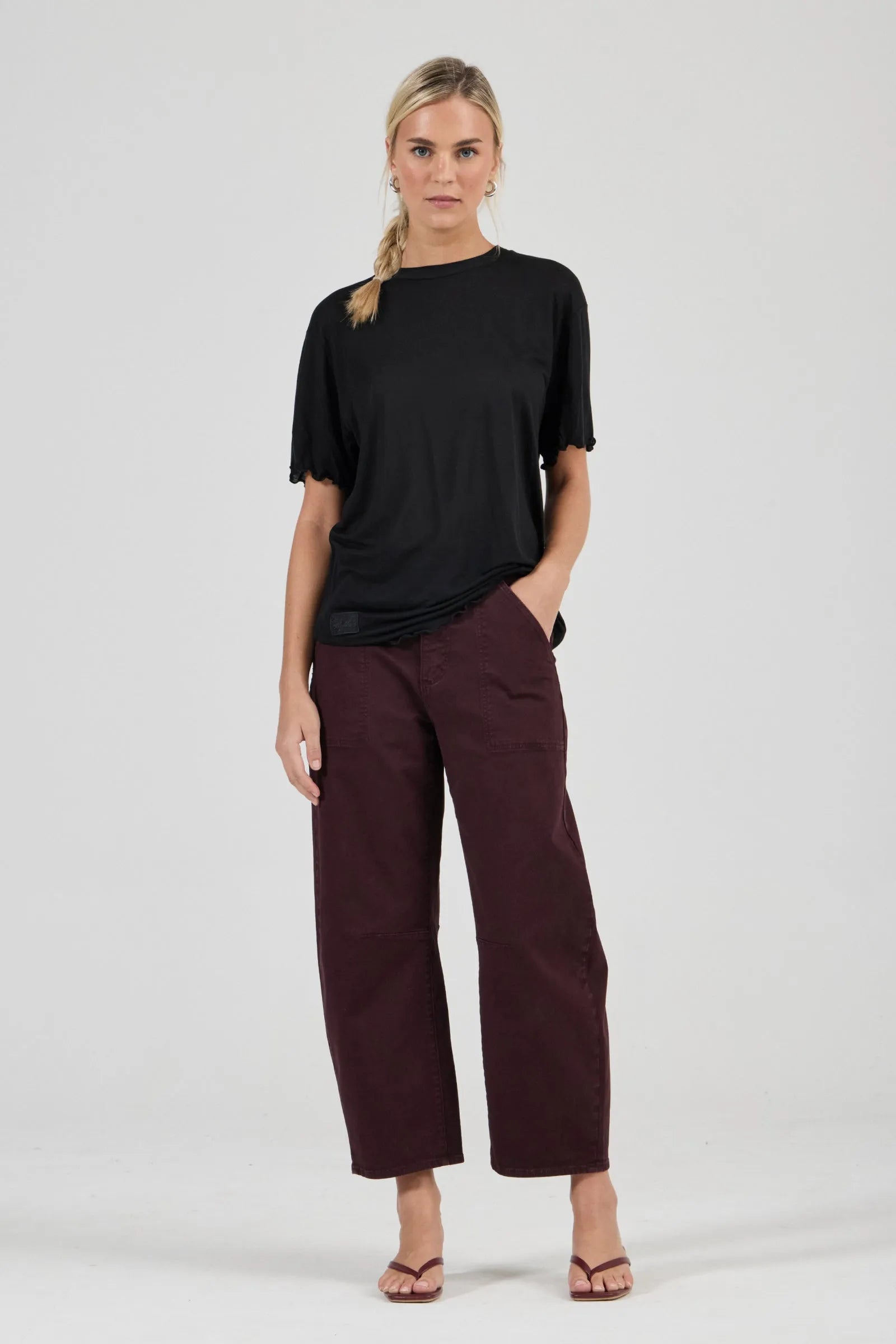 GIGI BARREL TRADE JEAN | DARK CHERRY