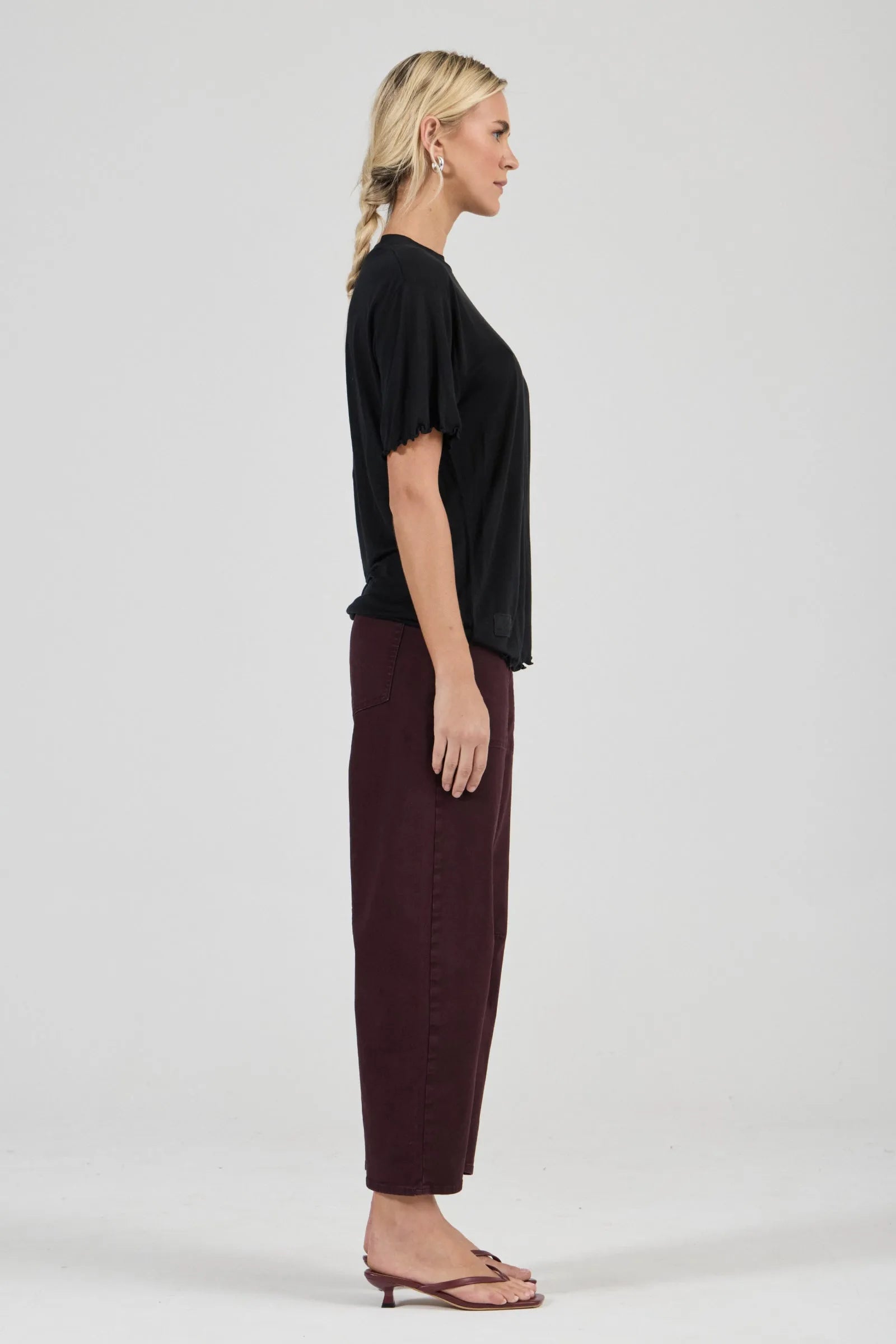 GIGI BARREL TRADE JEAN | DARK CHERRY