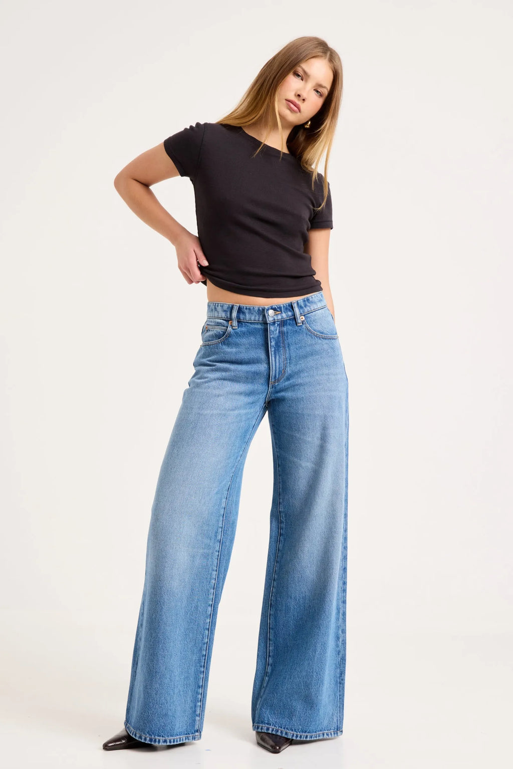 Rollas Frankie Loose Jean Long Soho Vintage