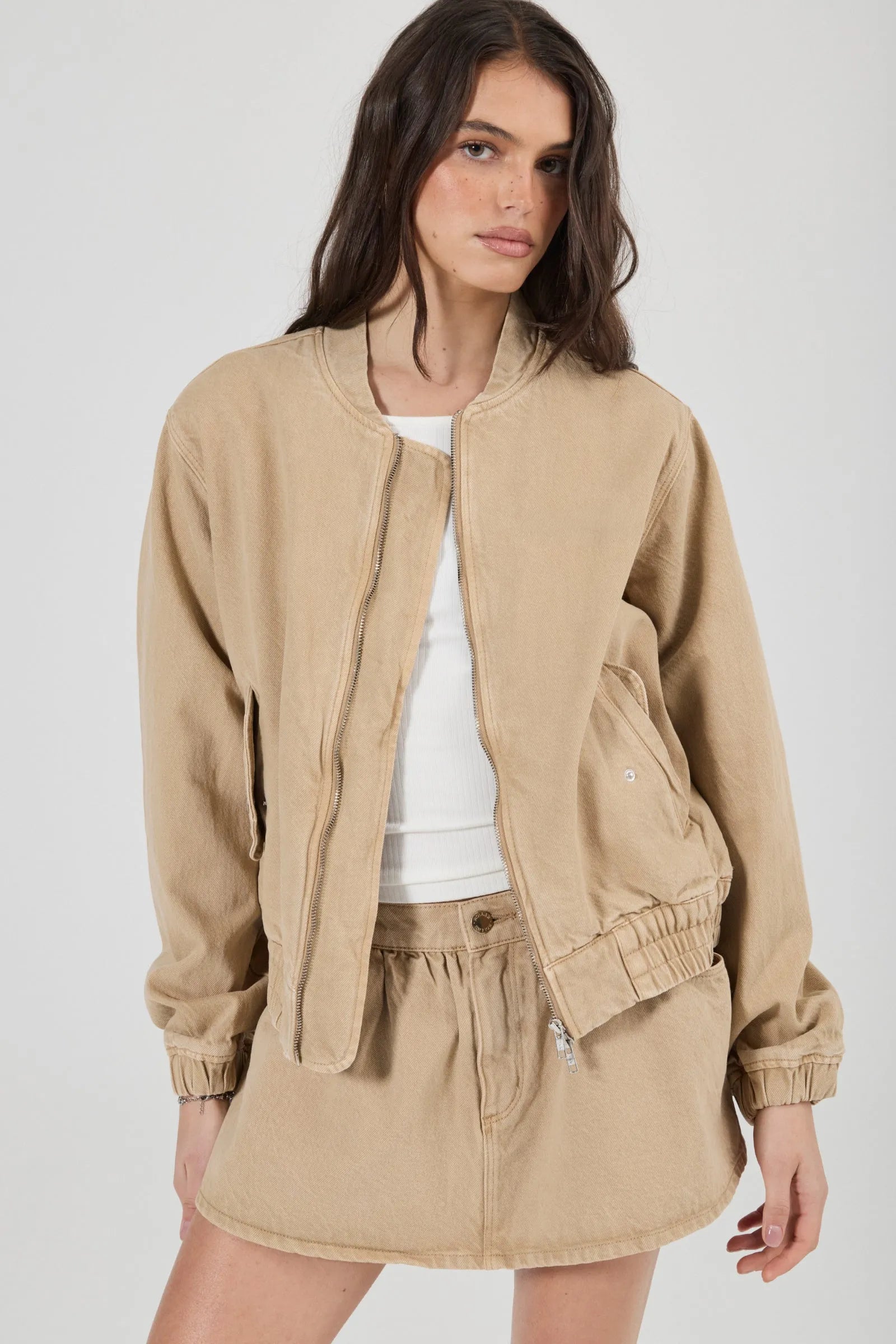 Rollas Rhythm Mini Skirt Dune