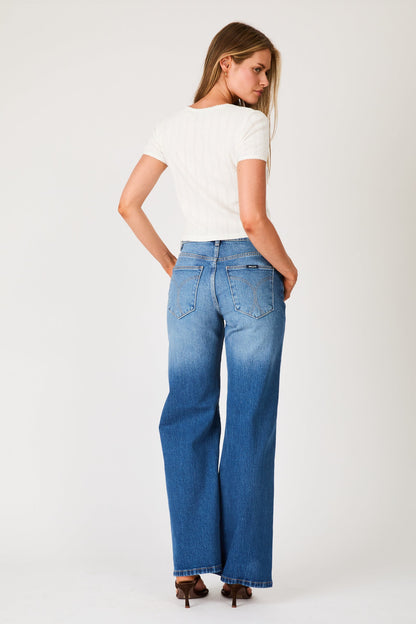 Rollas Pointelle Cross Over Top White 3