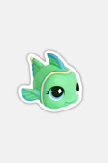 RAGS AF GREEN LPS FISH! STICKER