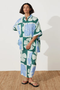 HIBISCUS LINEN SHIRT