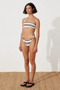 TEXTURED BRALETTE | EARTH STRIPE