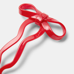 BOW HAIRPIN SMALL | CHERRY