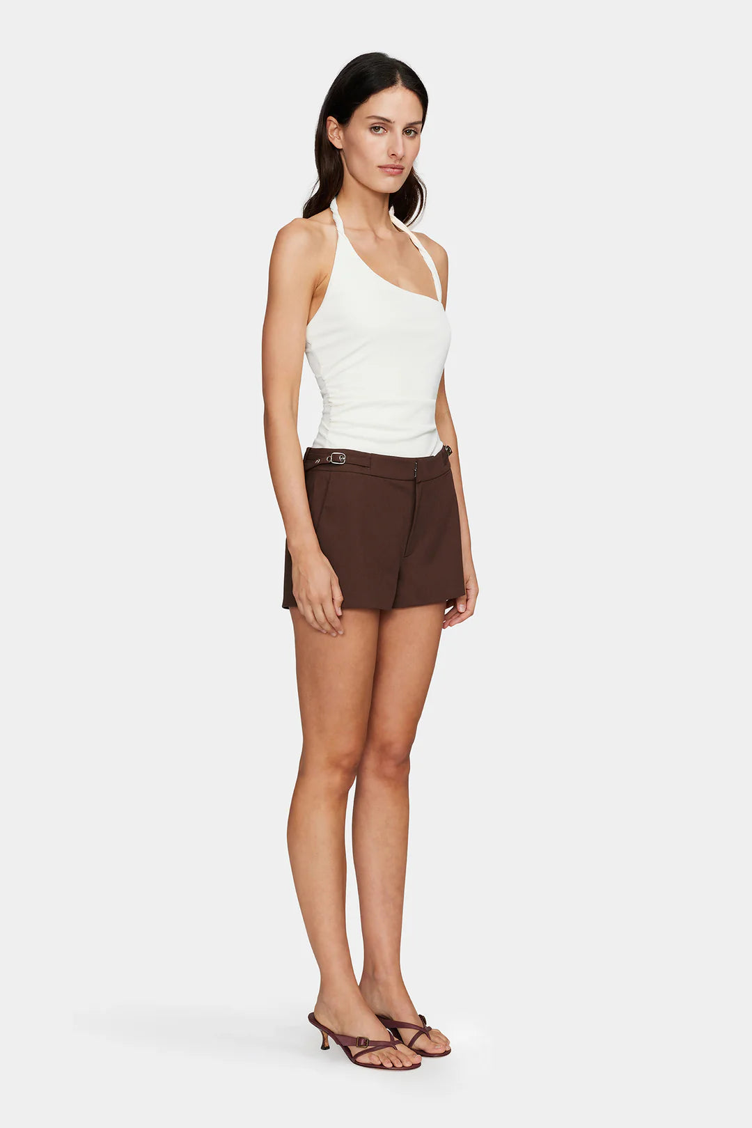 PHEOBE MINI SHORTS | CHOCOLATE