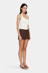 PHEOBE MINI SHORTS | CHOCOLATE