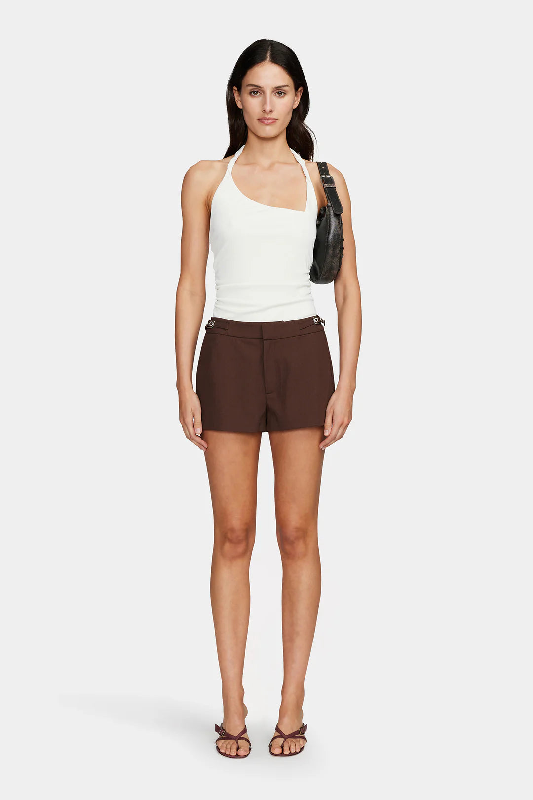 PHEOBE MINI SHORTS | CHOCOLATE