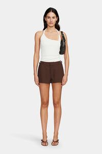 PHEOBE MINI SHORTS | CHOCOLATE