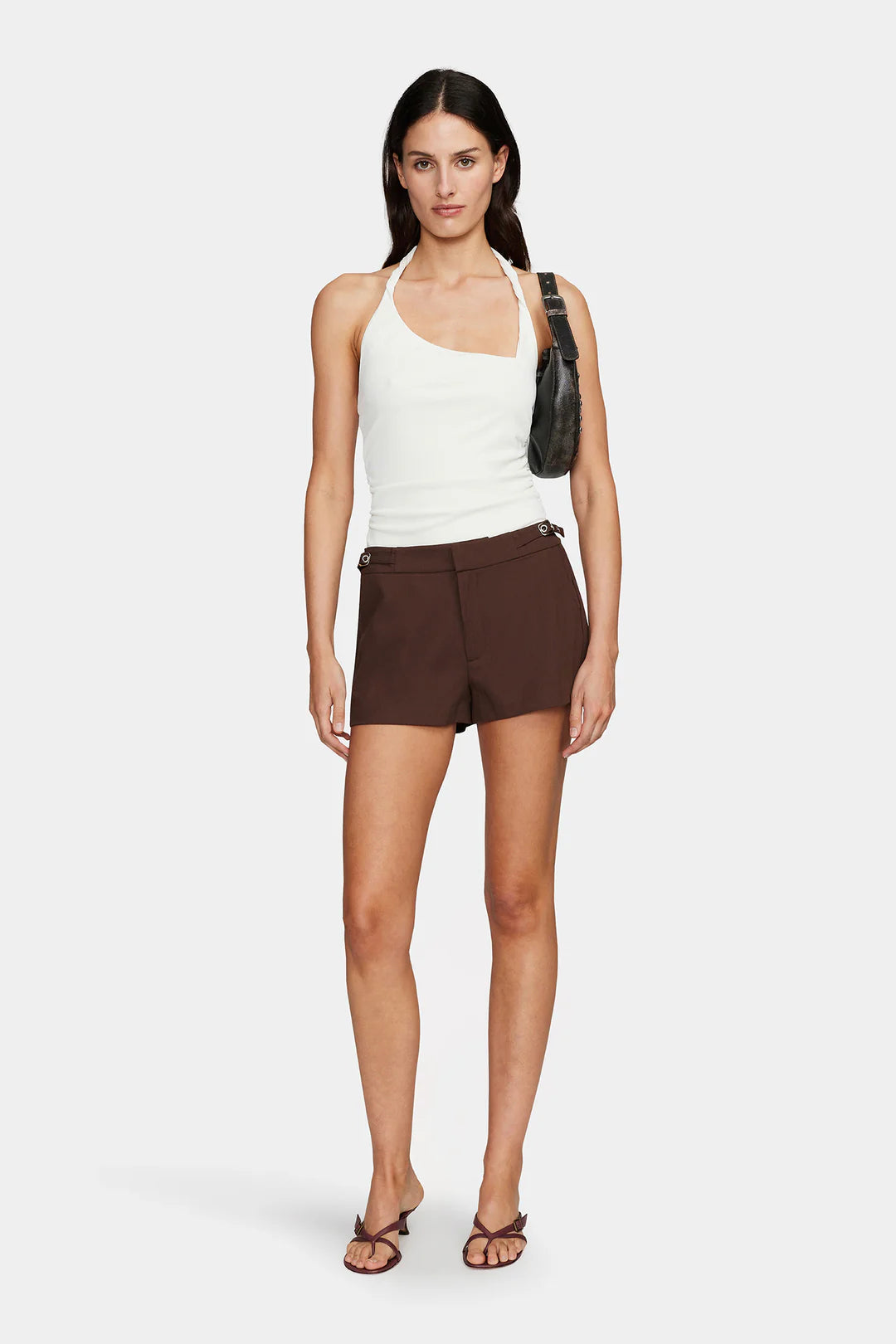 PHEOBE MINI SHORTS | CHOCOLATE