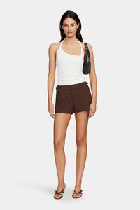 PHEOBE MINI SHORTS | CHOCOLATE