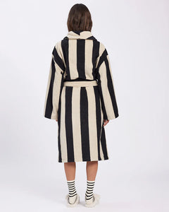 HOMMEY ROBE | VANILLA BEAN STRIPE