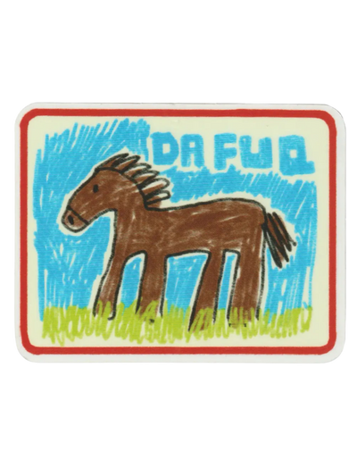 DA FUQ HORSE! STICKER | RAGS AF