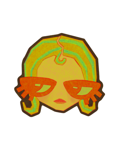 BLONDE GIRL! Sticker