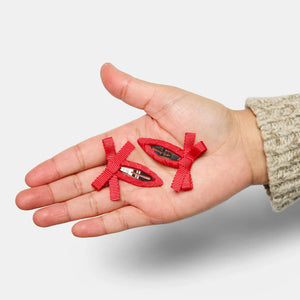 BOW SNAP CLIPS | CHERRY