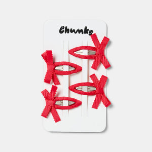 BOW SNAP CLIPS | CHERRY