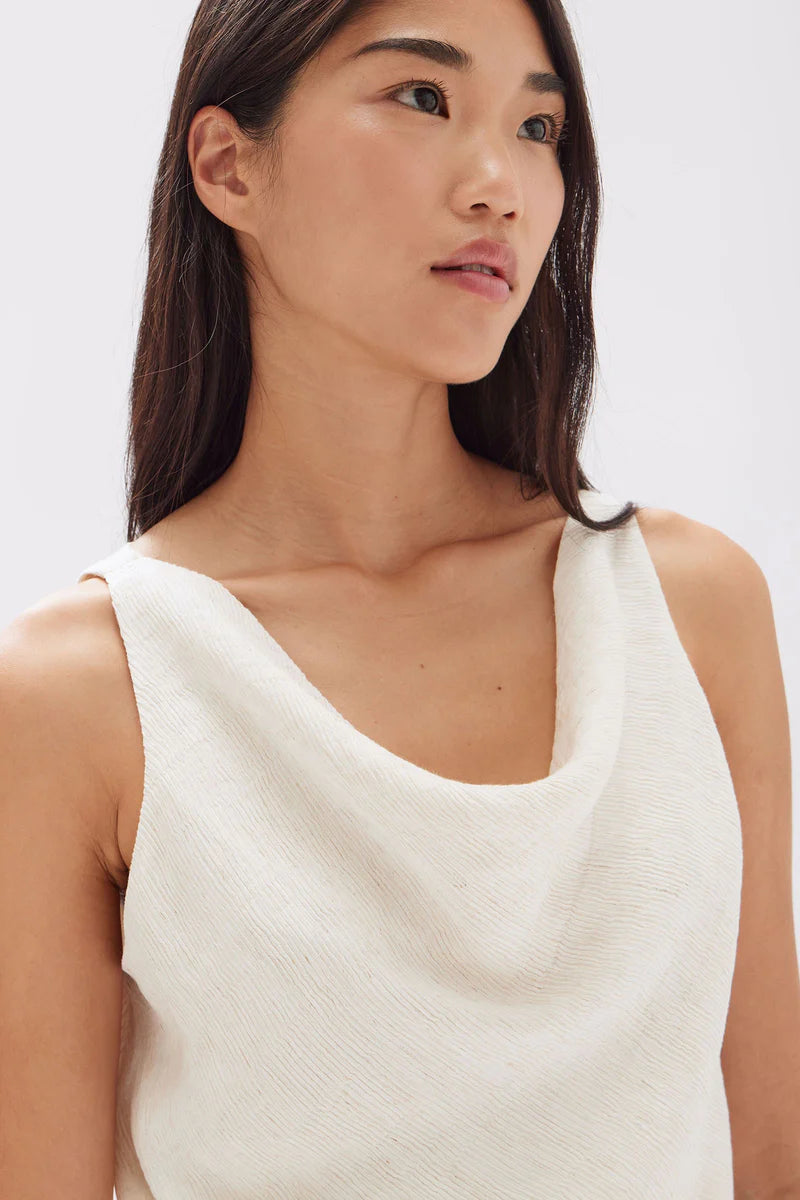 REIGN TEXTURED TOP | CREAM