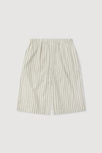 RIA STRIPE SHORT | CREAM/SMOKE