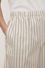 RIA STRIPE SHORT | CREAM/SMOKE
