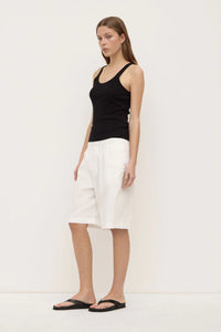 RILEY POPLIN SHORT | WHITE