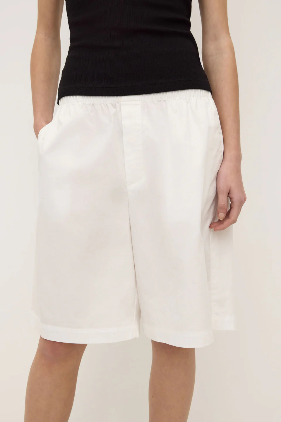 RILEY POPLIN SHORT | WHITE