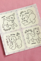 Rodeo Embroidery Farmyard Friends Mini Sticker Sheet (clear)