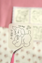 Rodeo Embroidery Farmyard Friends Mini Sticker Sheet (clear)