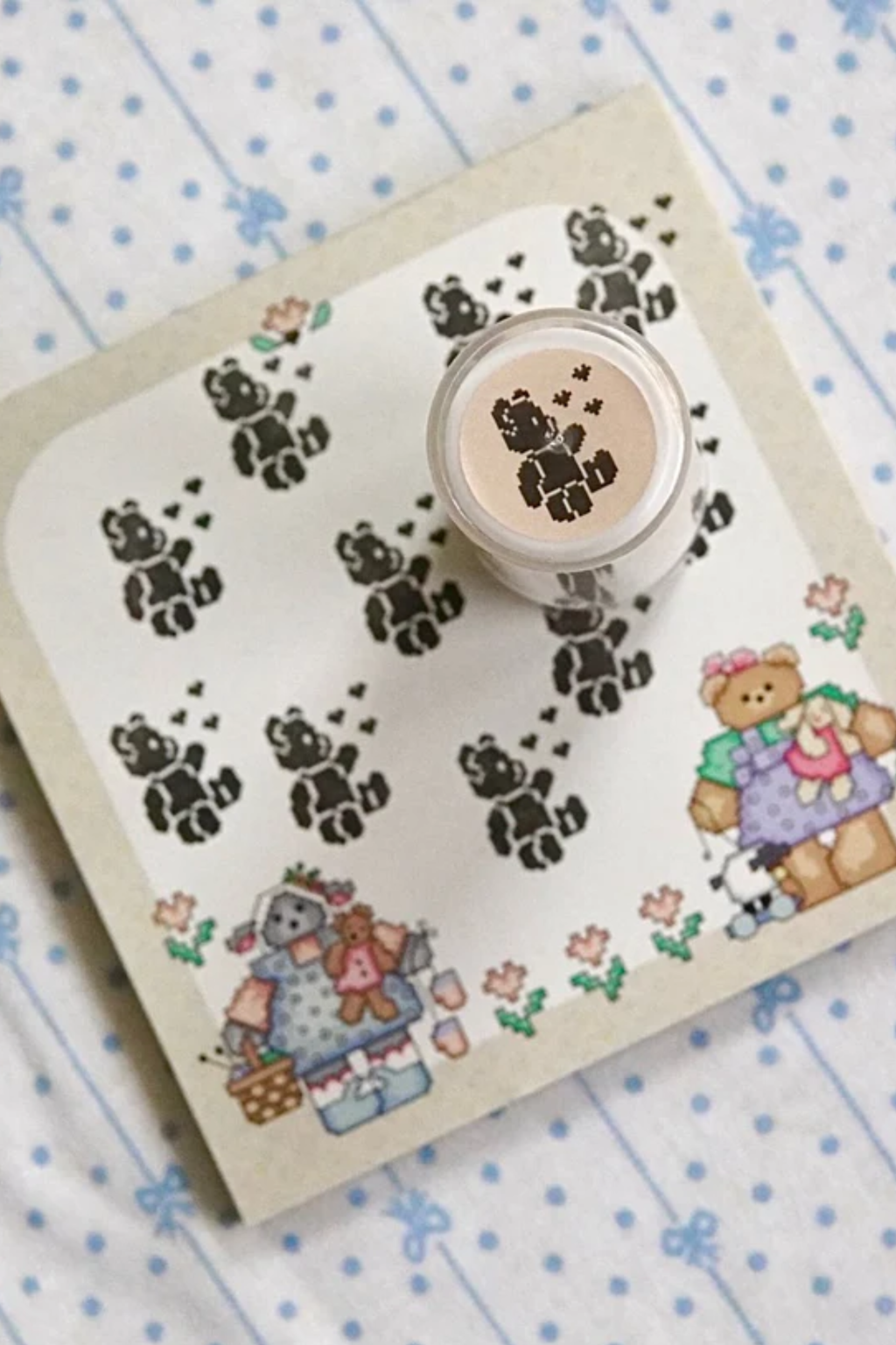 Rodeo Embroidery Teddy Self Inking Stamp