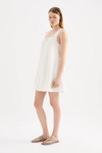ALEXIS MINI DRESS | WHITE