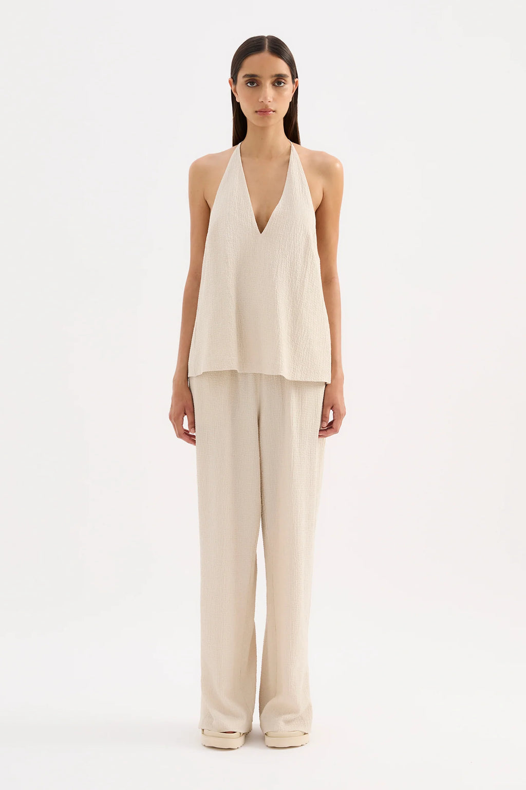 PALMA HALTER TOP | CREAM