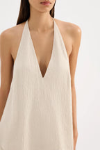 PALMA HALTER TOP | CREAM
