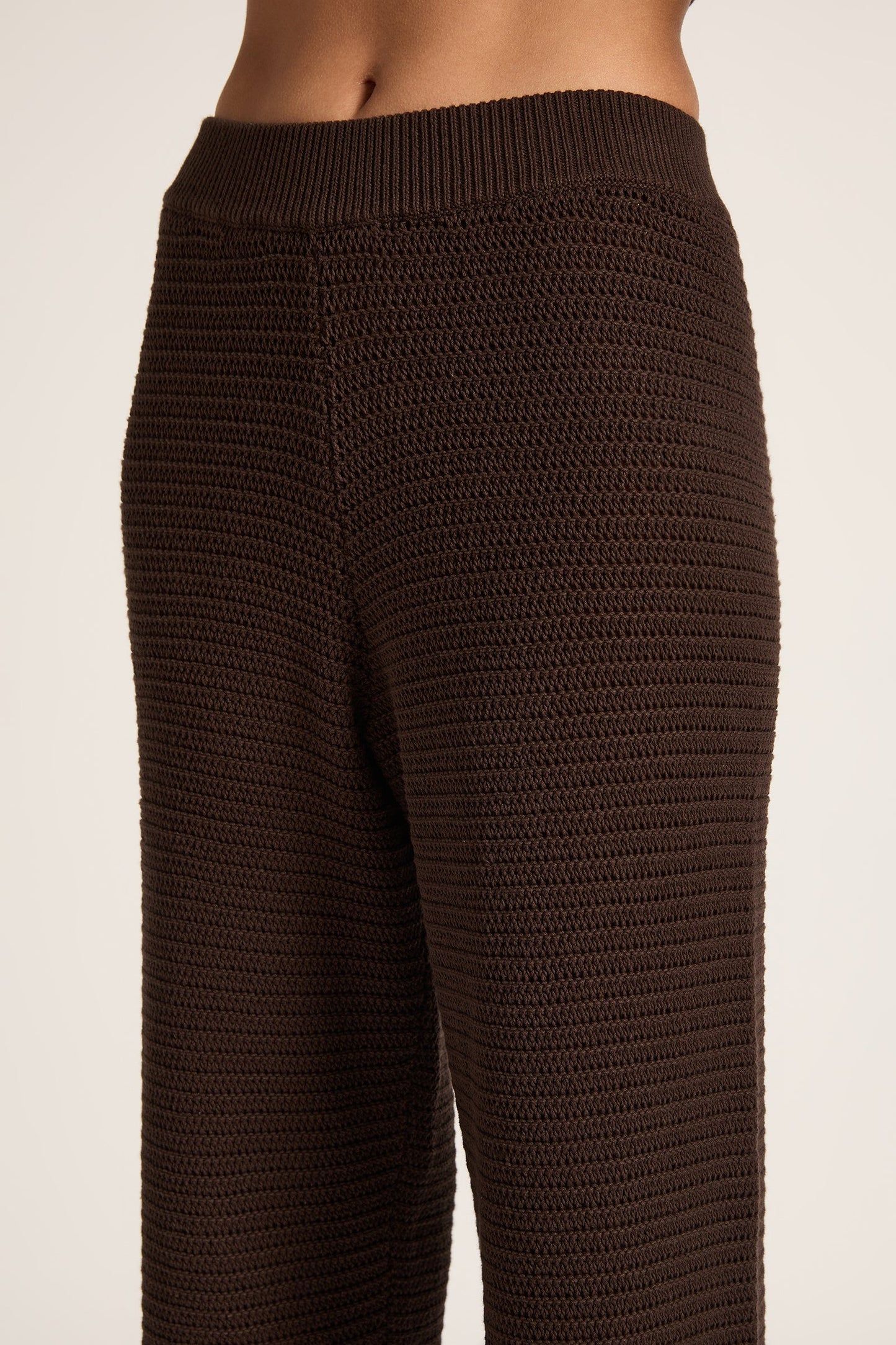 WILLOW CROCHET PANT | ESPRESSO