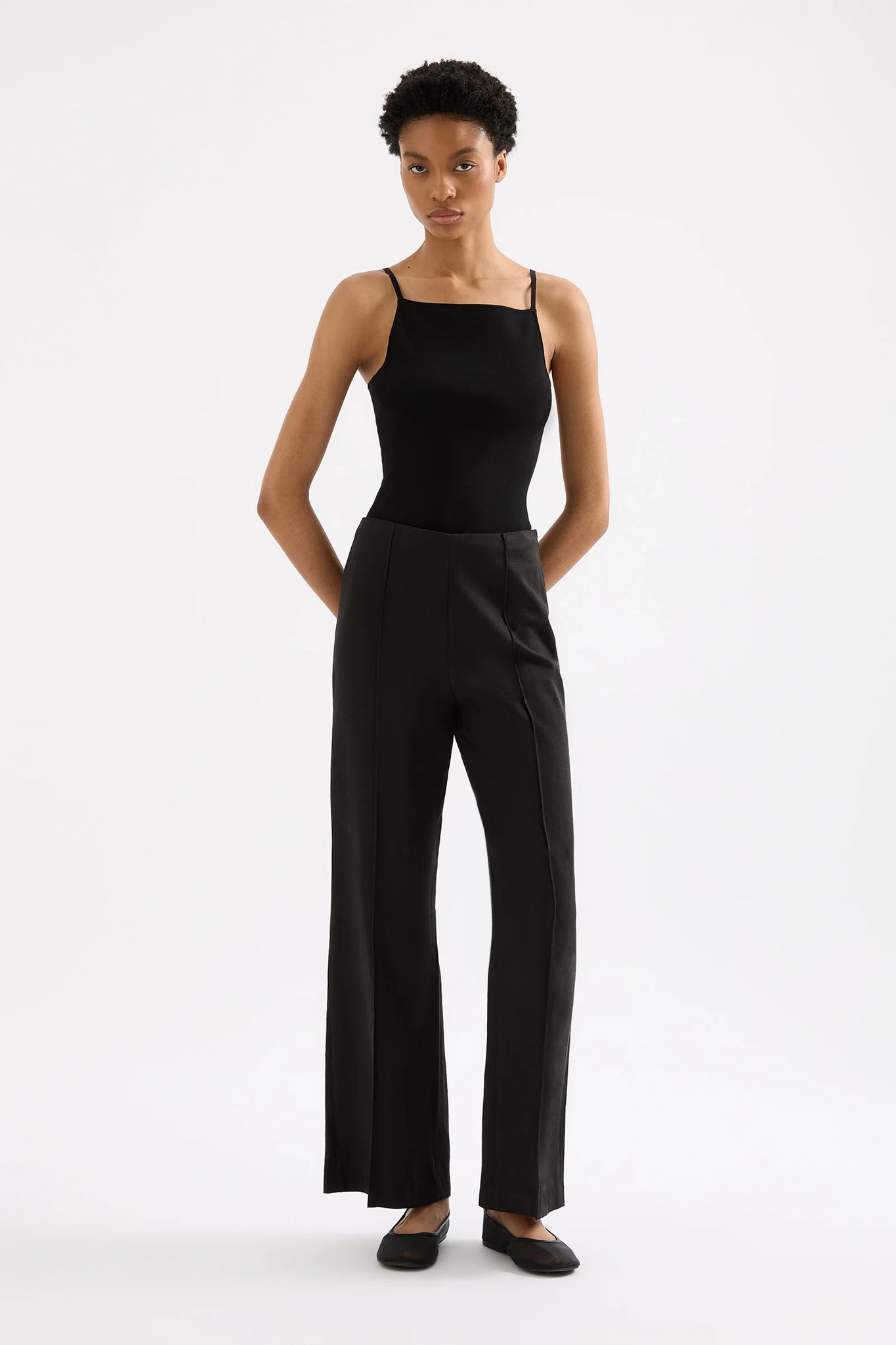 AMORY KNIT CAMI | BLACK