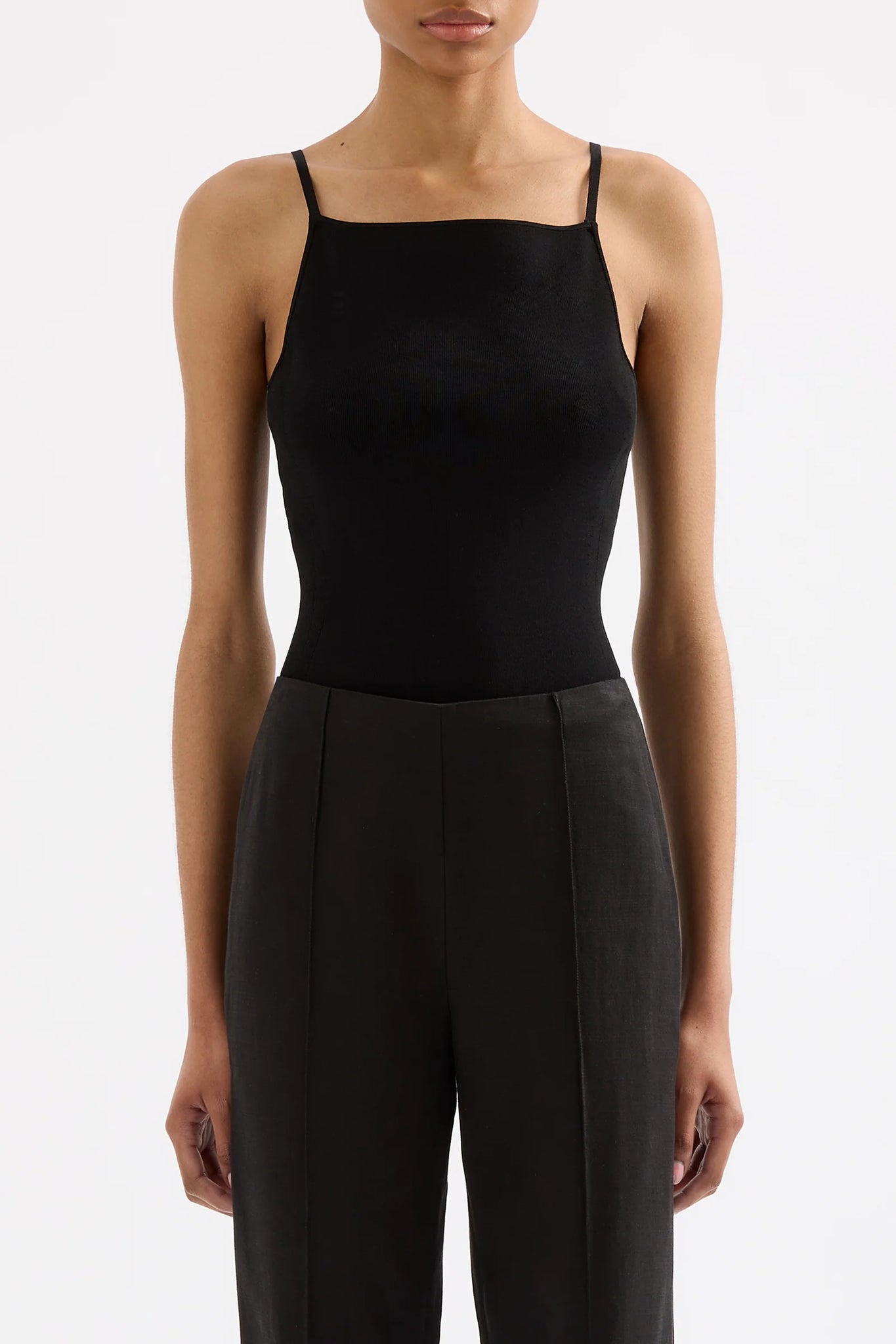 AMORY KNIT CAMI | BLACK