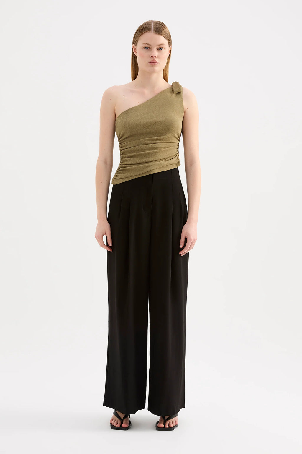 FIORA MESH TOP | DEEP OLIVE